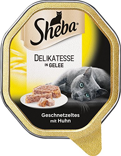 Sheba Schale - Delikatesse in Gelee - Geschnetzeltes mit Huhn 85 g
