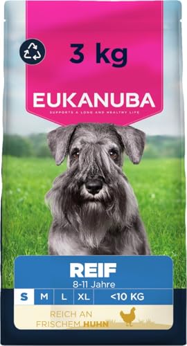 Eukanuba Hundefutter Trocken frischem Huhn für kleine Premium für reife 3