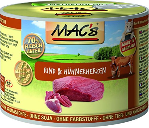 MACs Rind Hühnerherzen 6 x 200 g
