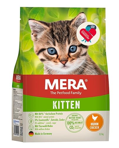 MERA Cats Kitten Vorteilspack 2 2kg getreidefreies für heranwachsende hohem Fleischanteil