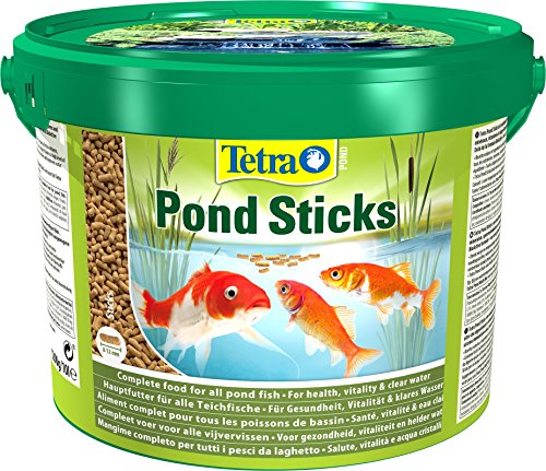 Tetra Pond Sticks   für Teichfische für gesunde Fische und klares Wasser im Gartenteich 10 L Eimer