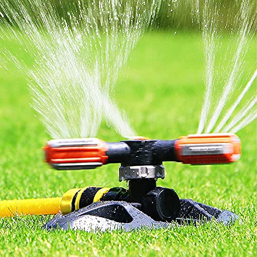  Sprinkler Automatische 360 Grad Rotierende Rasen Wasser Sprinkler 3 Arm Sprenger Gardena Rotierende Sprinkler Sprenger für Bewässerungsanlagen für Rasen Pflanzen Blumen Gemüse