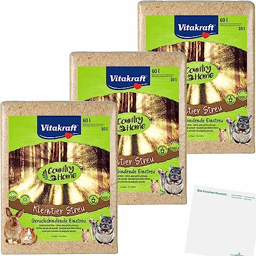 usy Comfort Classic Kleintier Streu County Home 3er Pack 3x60L Beutel Block