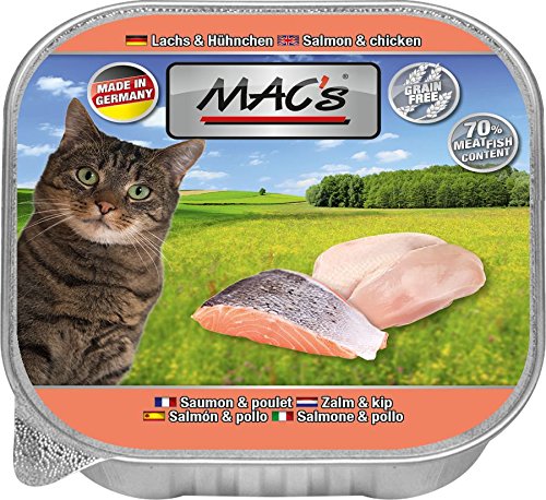 MACs Cat Lachs Hühnchen 16x 85g Katzennassfutter