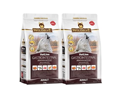 Wolfsblut Vetline Hundefutter Sparbundle Sparpaket 2 x 2kg Gastrointestinal