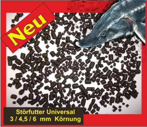 Störfutter Universal Mix alle Größen 3mm 4 5mm 6mm 8mm in einem10 l Beutel sinkendes Teichfutter