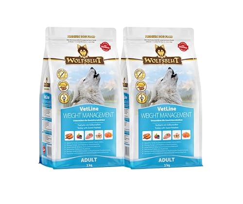 Wolfsblut Vetline Hundefutter Sparbundle Sparpaket 2 x 2kg Weight Management