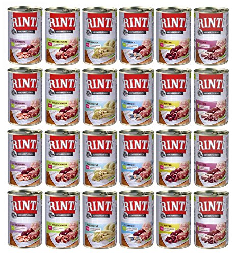 Rinti Hundefutter Nassfutter Mischpaket Multipack 2 24x400g