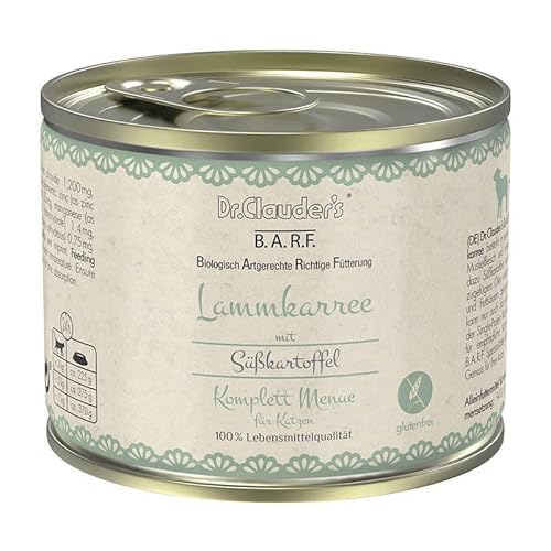 Dr. Clauder s Barf Komplett Menue Lammkarree 6 x 200 g