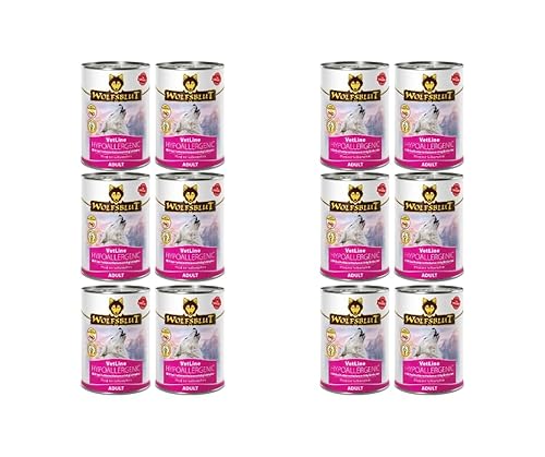 Wolfsblut Vetline Hundefutter Sparbundle Sparpaket 2 x 6x395g Hypoallergenic