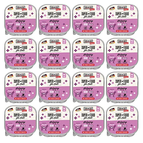 MACs Cat Vetcare Urinary Huhn 100g für Katzen 16er Pack 16 x 100g