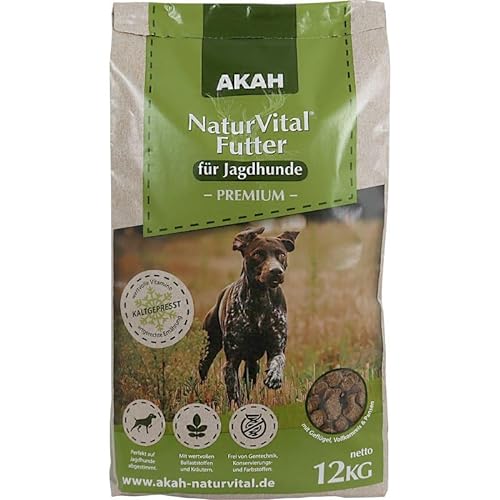 AKAH Hunde Trockenfutter Natur Vital Premium 12 kg Jagdhund Aktiver Hund