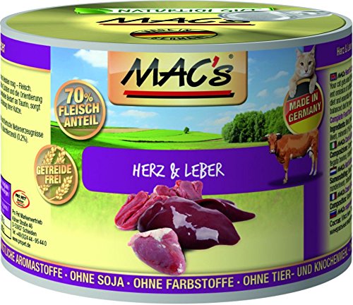 MAC s Cat Herz Leber getreidefrei 6 x 200 g