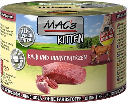 Mac s Macs Cat Kitt. Kalb Hüher. 200g
