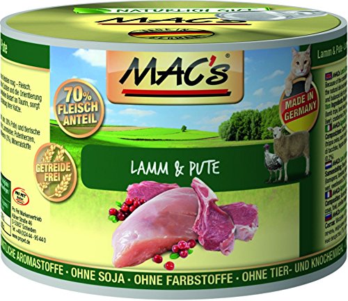 MAC s Cat Lamm Pute getreidefrei 6 x 200 g