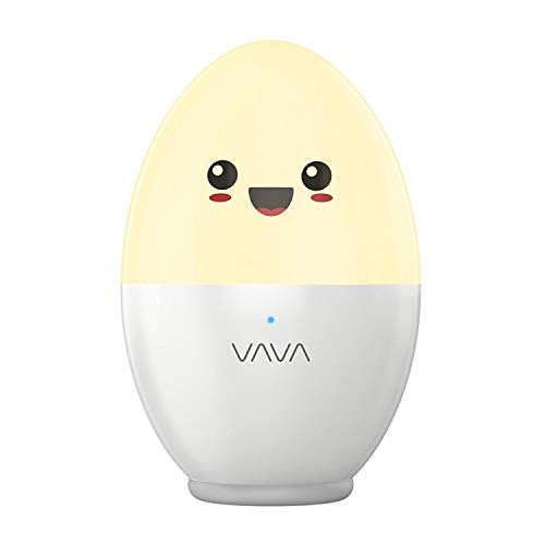 VAVA Kind Nachttischlampe Kinder ÖKO TEST GUT Nachtleuchte LED Nachtlampe Schlummerlicht Stimmungslicht USB Batterie sicher Bruchsicher Augenfreundlich Farbtemperatur 2700 6500K