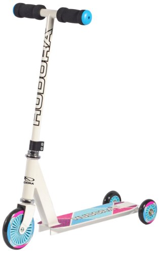 HUDORA Kinder-Roller Evolution Girl Scooter Kinder, weiß, Umstellbarer Scooter für Kinder, 22016