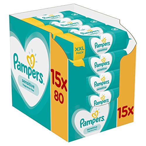 Pampers Sensitiveücher 15 Packungen 1200ücher