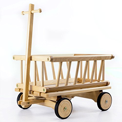 HolzFee Kinder-Handwagen Super Qualität Rotbuche (50 cm / Typ 1)