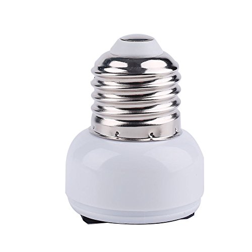E27-Lampenfassung, Lampensockel-Adapter - wandelt E27 Sockel in die Steckdose um, die in einen gewöhnlichen 2-poligen Stecker gesteckt werden kann (1 Stück)