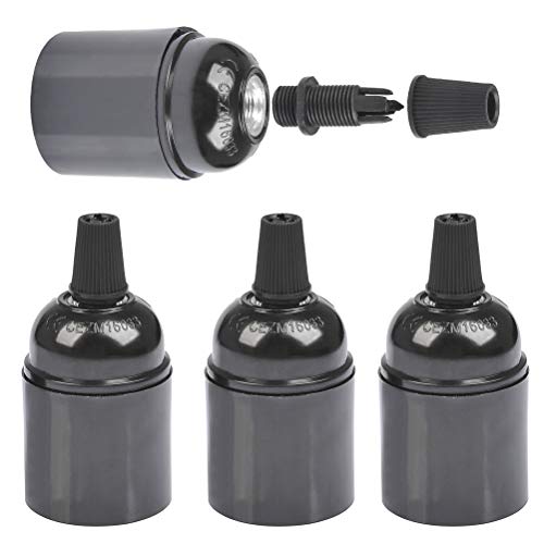 FOCCTS 4 Stück Glühbirnen E27 Glühbirne Adapter (?38 * H50mm) Bulbhead Light Converter zu E27 Lampenfassung mit Glühbirnenhalter für Vintage Glühbirne Wasserdichte isolierte Glühbirne Schraube