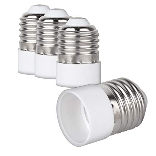 kwmobile 4x Lampensockel Adapter Konverter - E27 Fassung auf E14 Sockel Lampenadapter - Lampensockeladapter für LED Halogen Energiespar Lampen