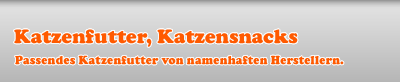 Katzenfutter