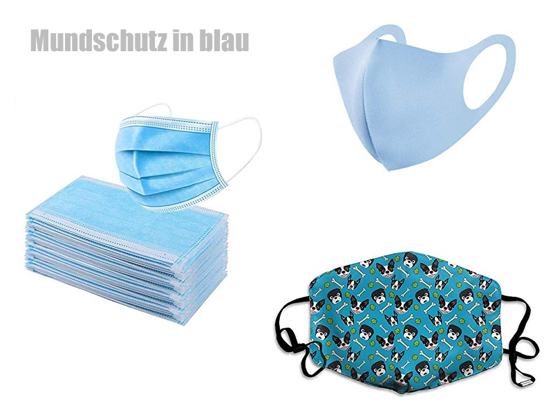 Mundschutz blau