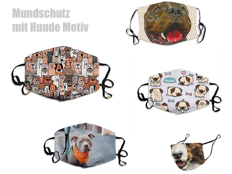 Mundschutz mit Hunde Motiv