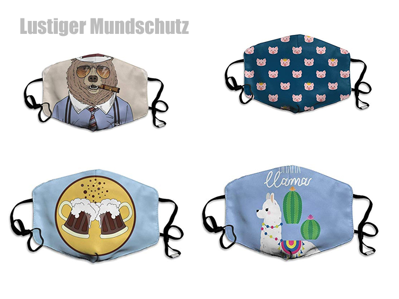 Lustiger Mundschutz