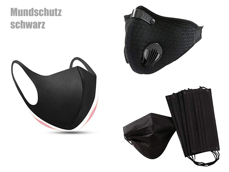 Mundschutz schwarz